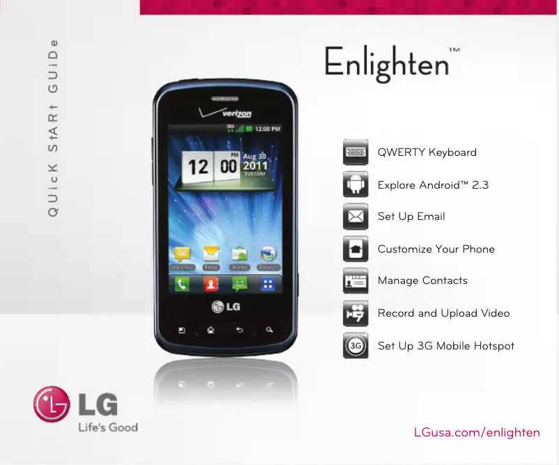 Page 1 of the manual User Manual LG Enlighten