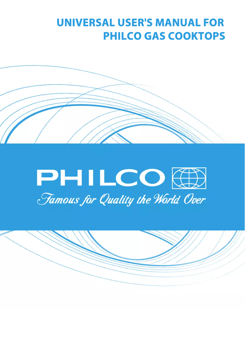 Page 1 of the manual User Manual Philco PGI 75 CW