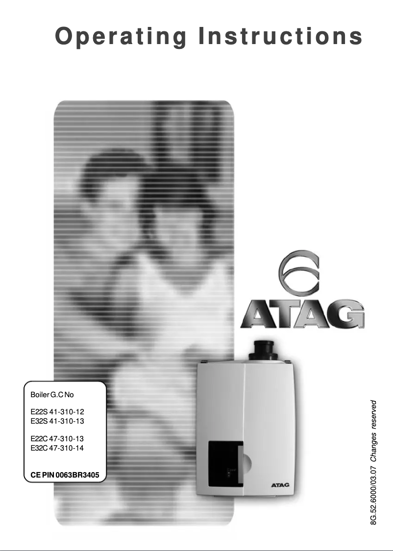 Page 1 de la notice Manuel utilisateur Atag E223C-CW3