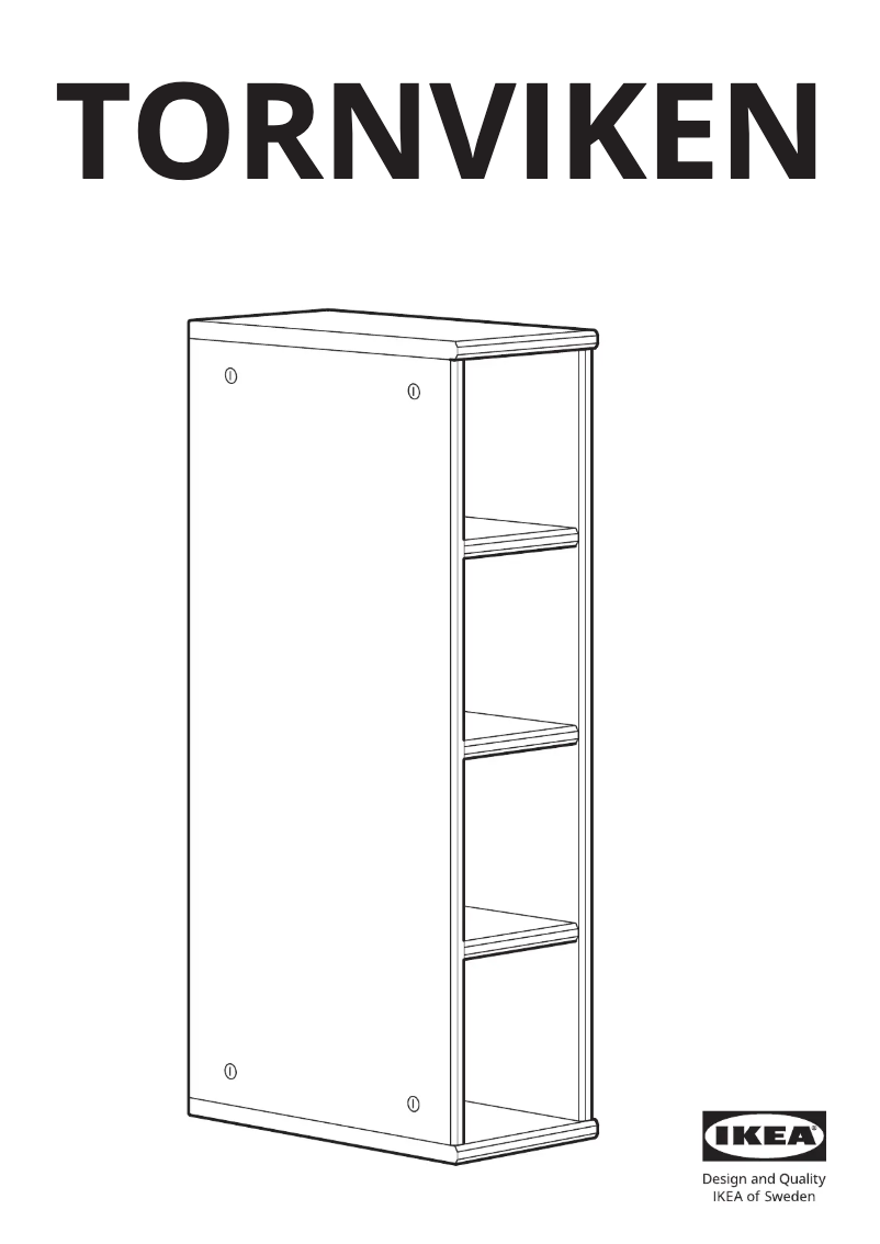 First page image of the manual for TORNVIKEN 203.589.94