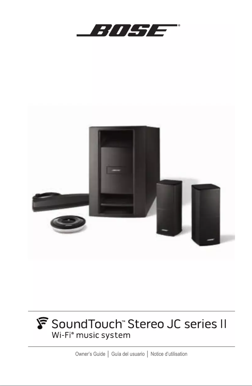 First page image of the manual for SoundTouch Stereo JC Series II Wi-Fi