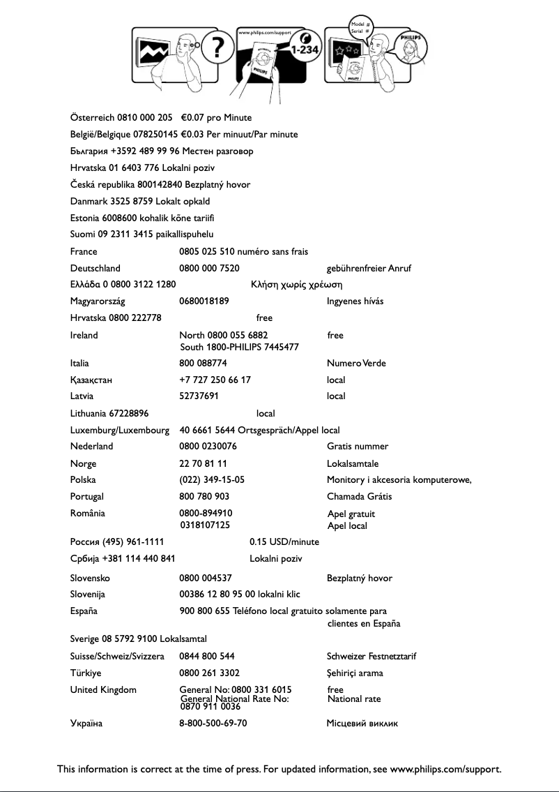 Page 1 of the manual User Manual Philips 42PFL8654H