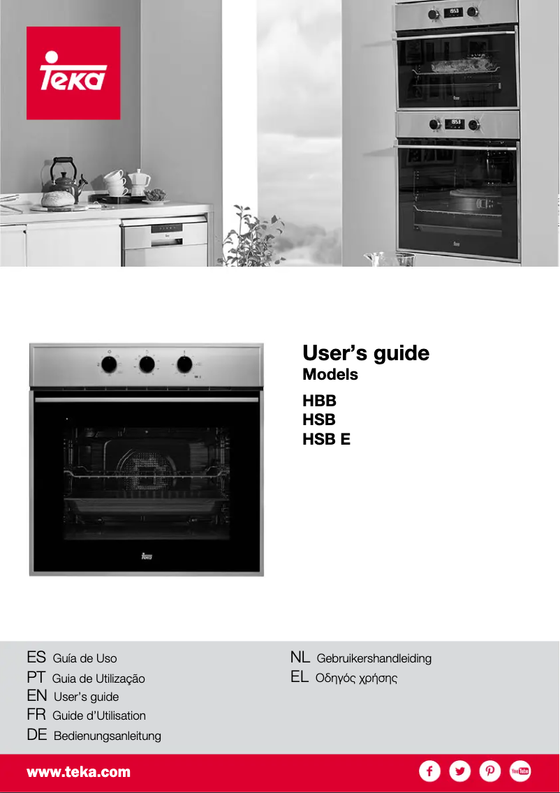 Page 1 of the manual Installation Guide Teka HSB 630 N