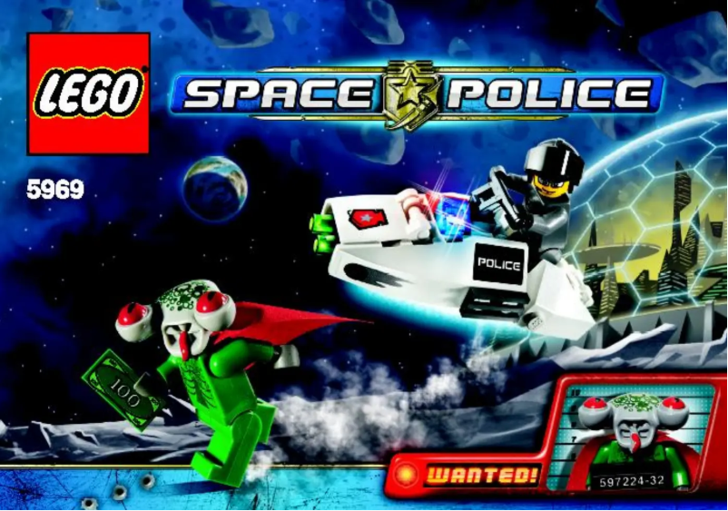 First page image of the manual for Space Police 5969