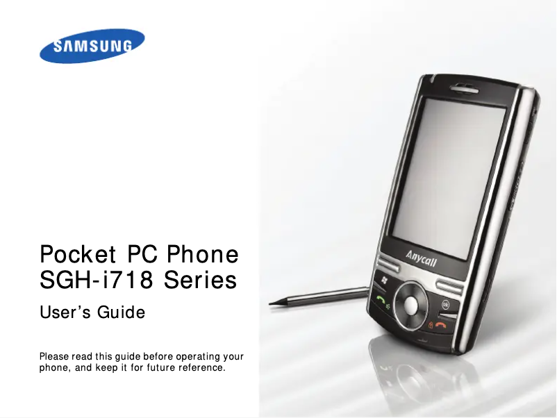 Page 1 of the manual User Manual Samsung SGH-i718