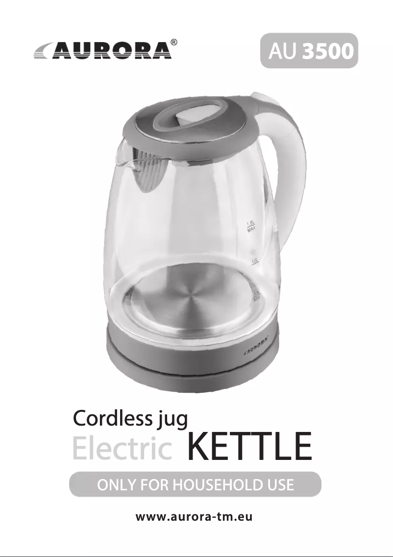 First page image of the manual for AU3500