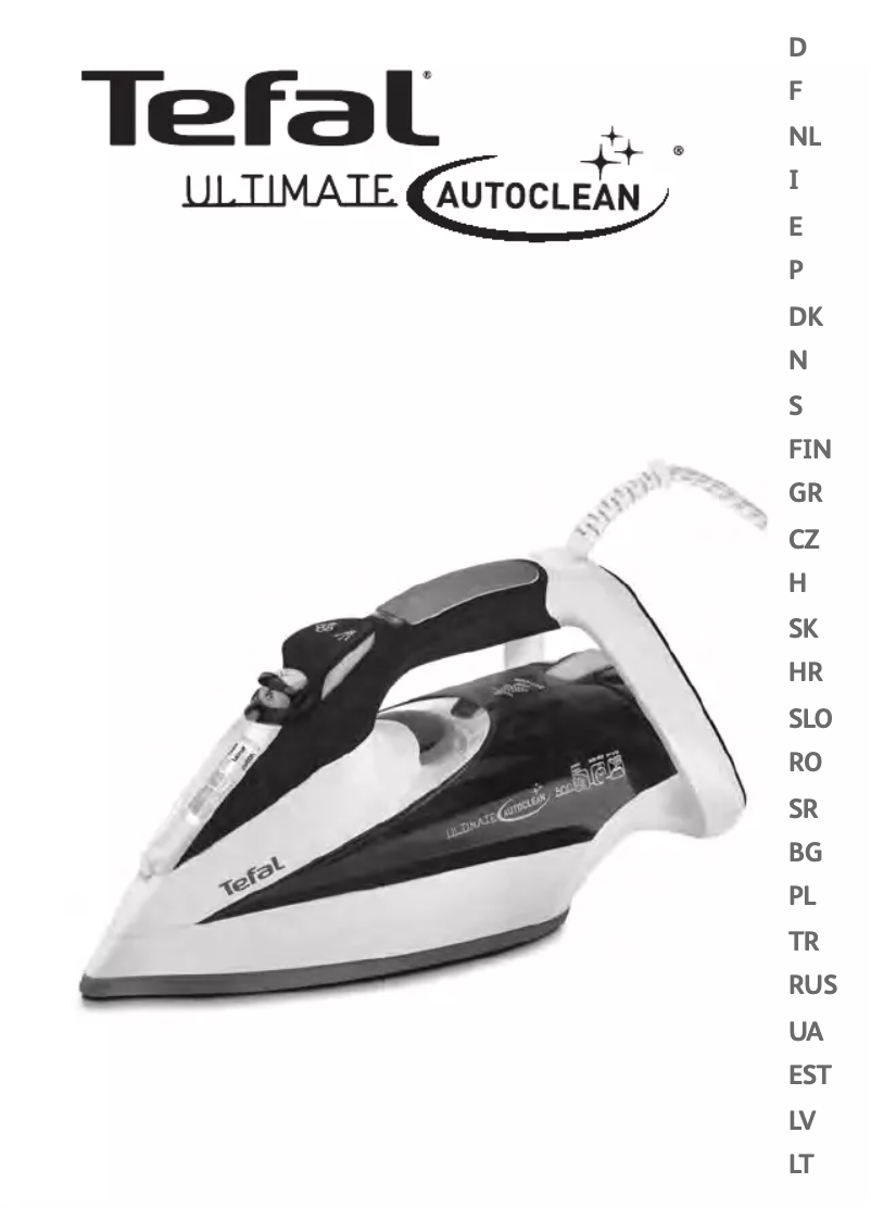 Page 1 of the manual User Manual Tefal FV9550E1