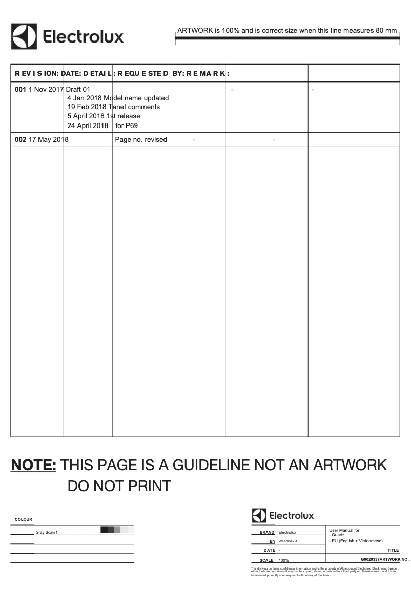First page image of the manual for EWF9025BQSA