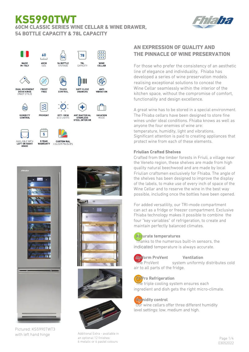 First page image of the manual for KS5990TWT6A