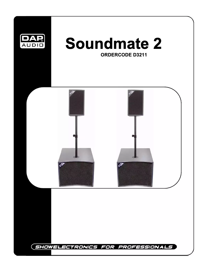 Page 1 de la notice Manuel utilisateur DAP-Audio Soundmate 2
