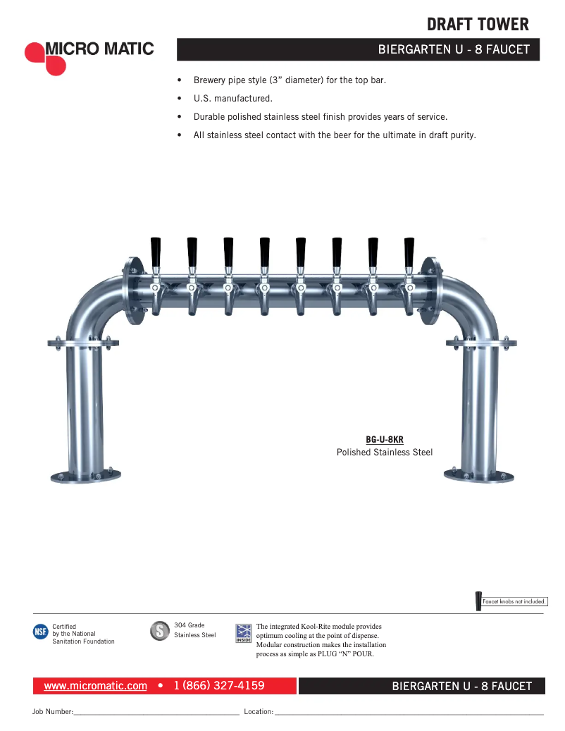 Page 1 of the manual User Manual Micro Matic BG-U-8KR