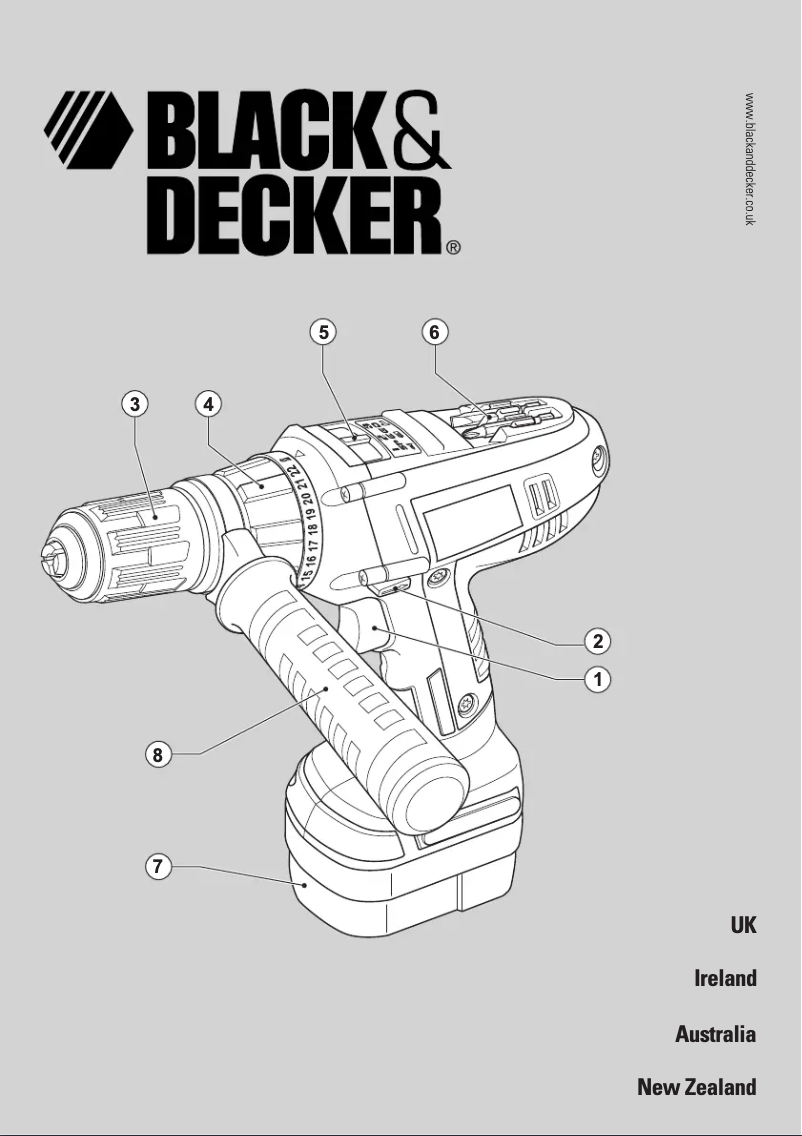 Page 1 of the manual User Manual Black & Decker XTC183BK