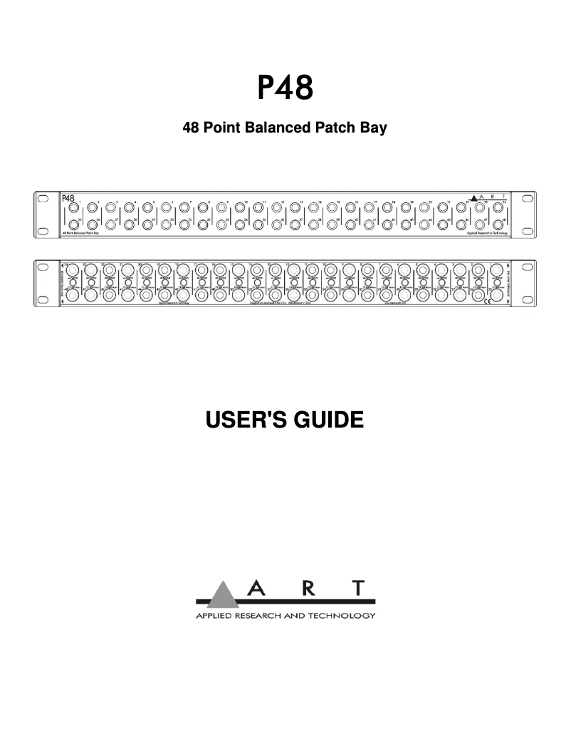 First page image of the manual for P48