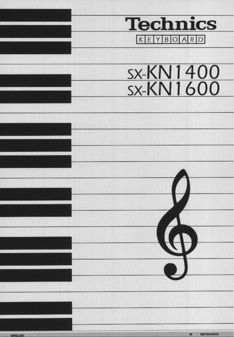 Page 1 of the manual User Manual Technics SX-KN1400
