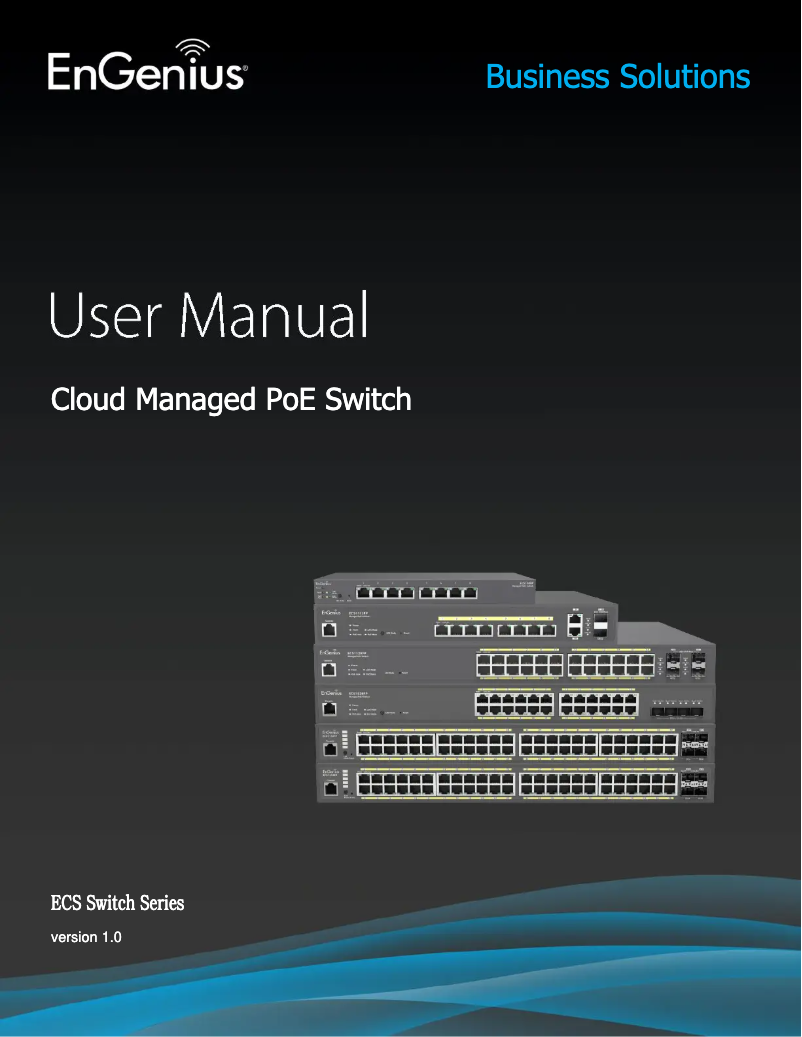 Page 1 of the manual User Manual EnGenius ECS1528P