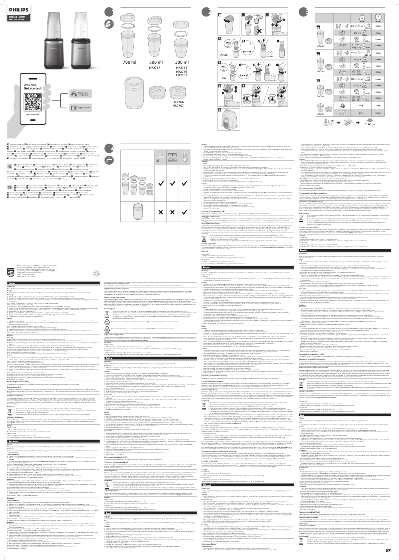 First page image of the manual for HR2764