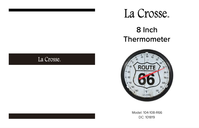 Page 1 of the manual User Manual La Crosse Technology 104-108-R66