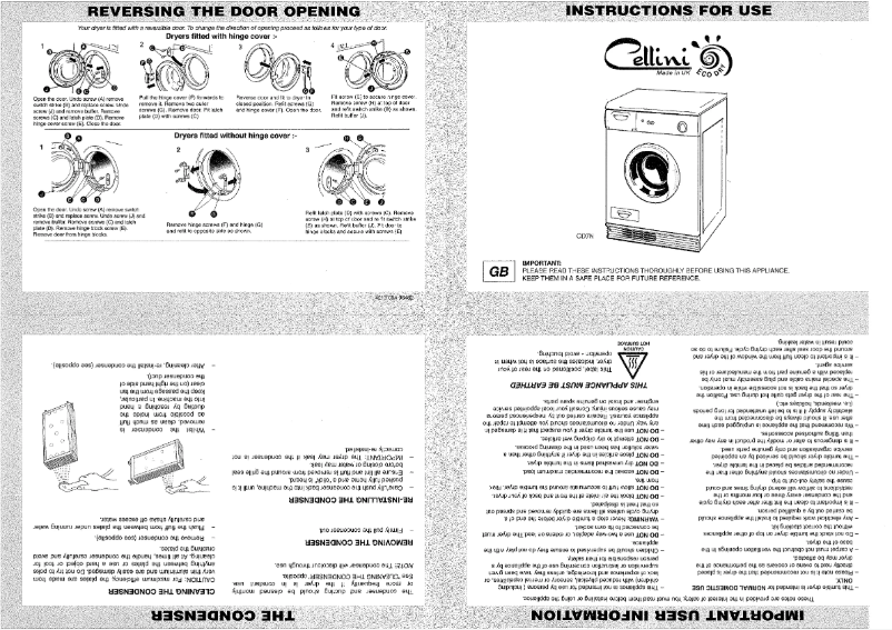 Page 1 of the manual User Manual Cellini CD7N