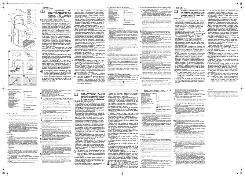 Page 1 of the manual User Manual Solac CE4491