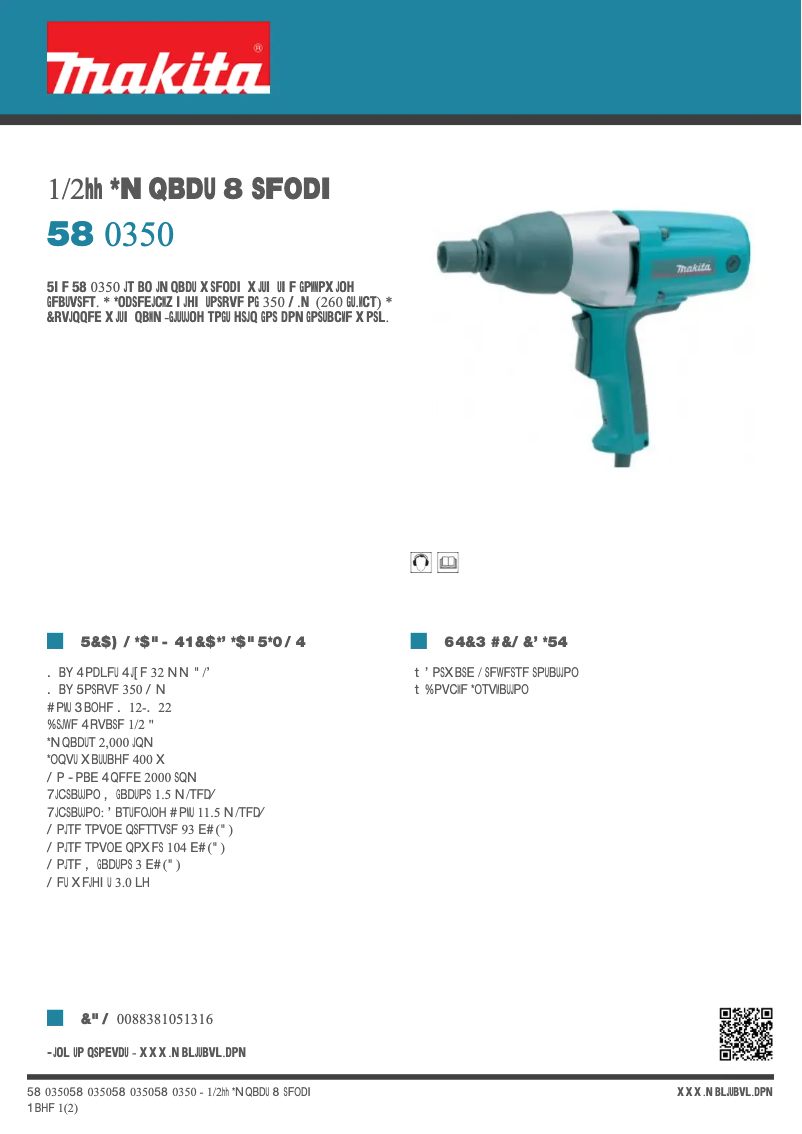 First page image of the manual for TW0350