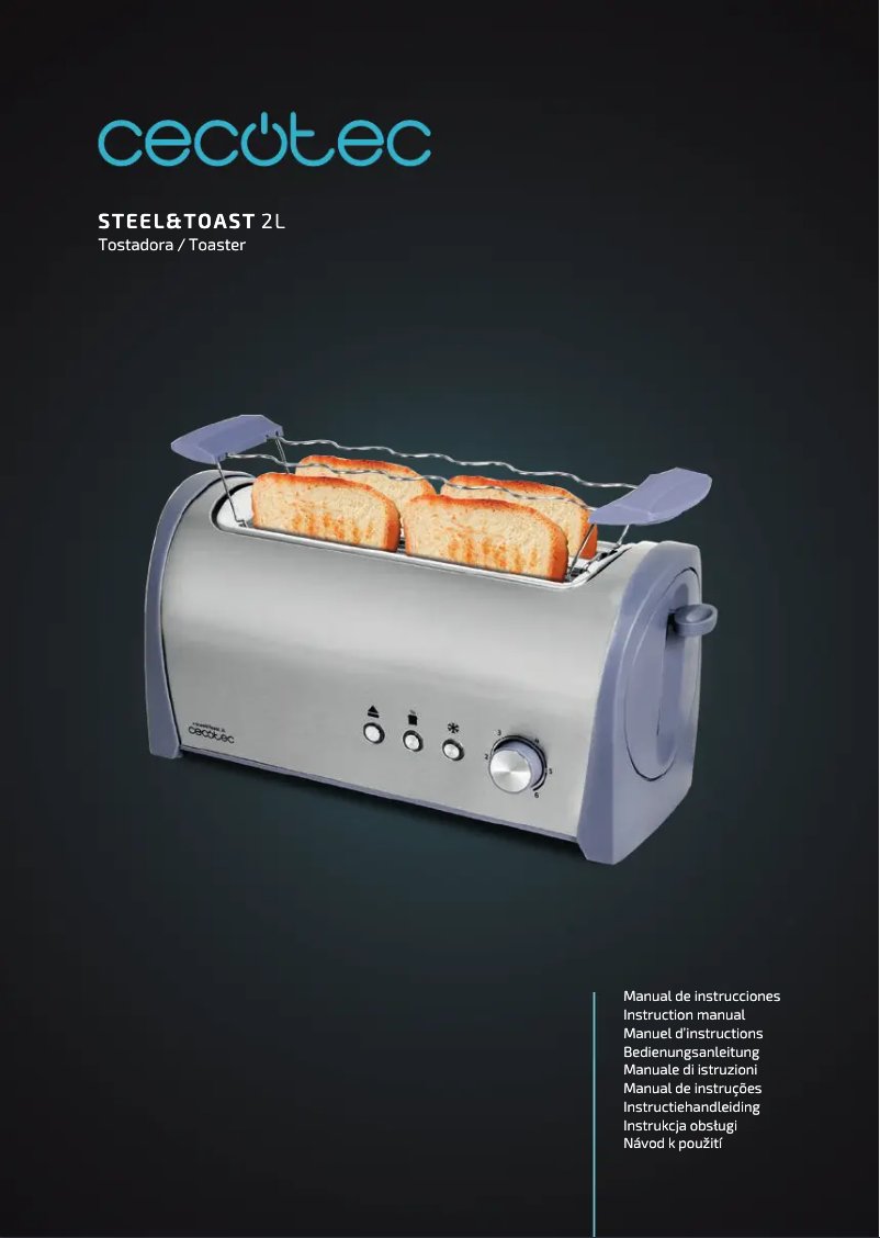 Image de la première page du manuel de l'appareil Steel&Toast 2L