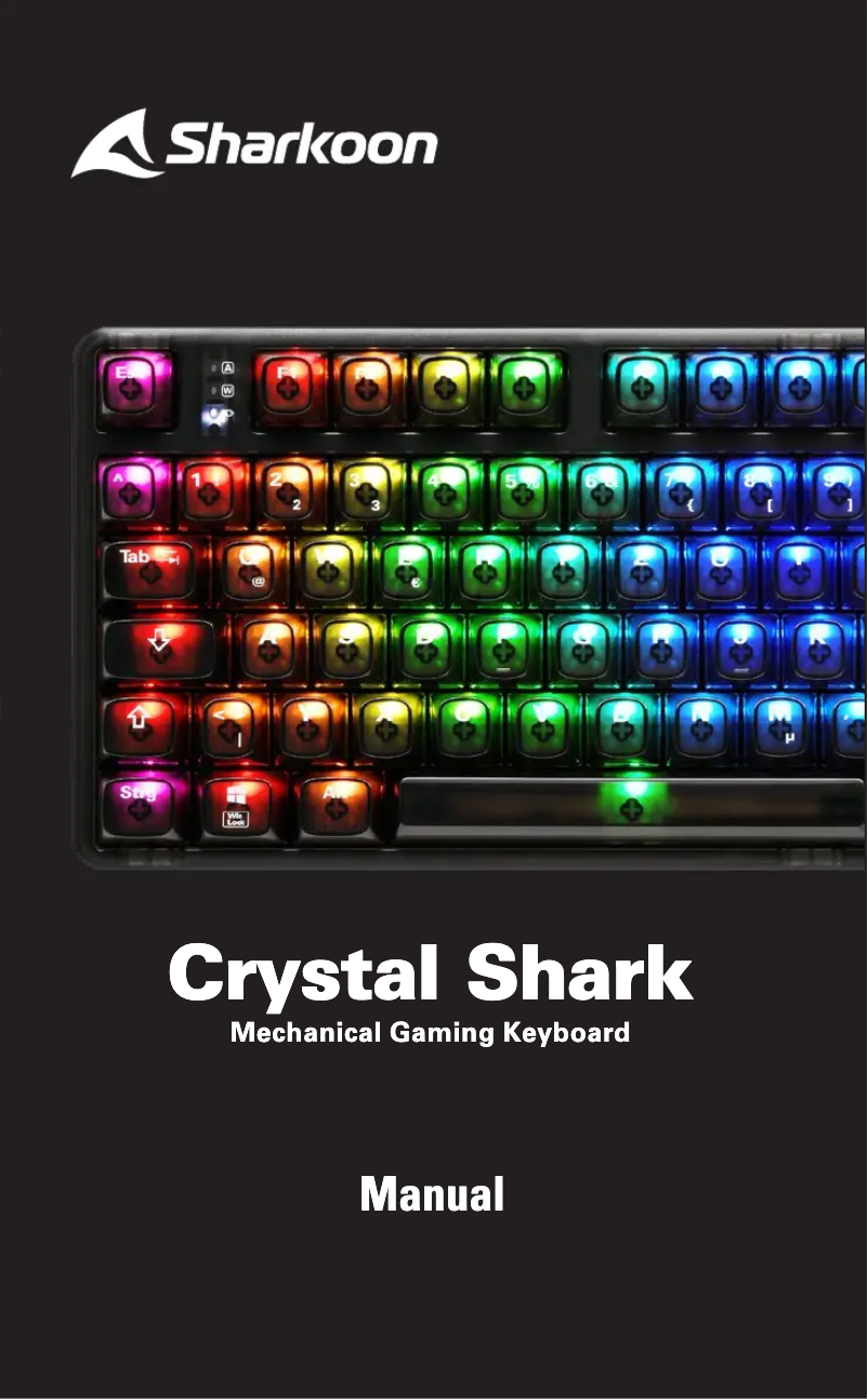 Page 1 of the manual User Manual Sharkoon Crystal Shark