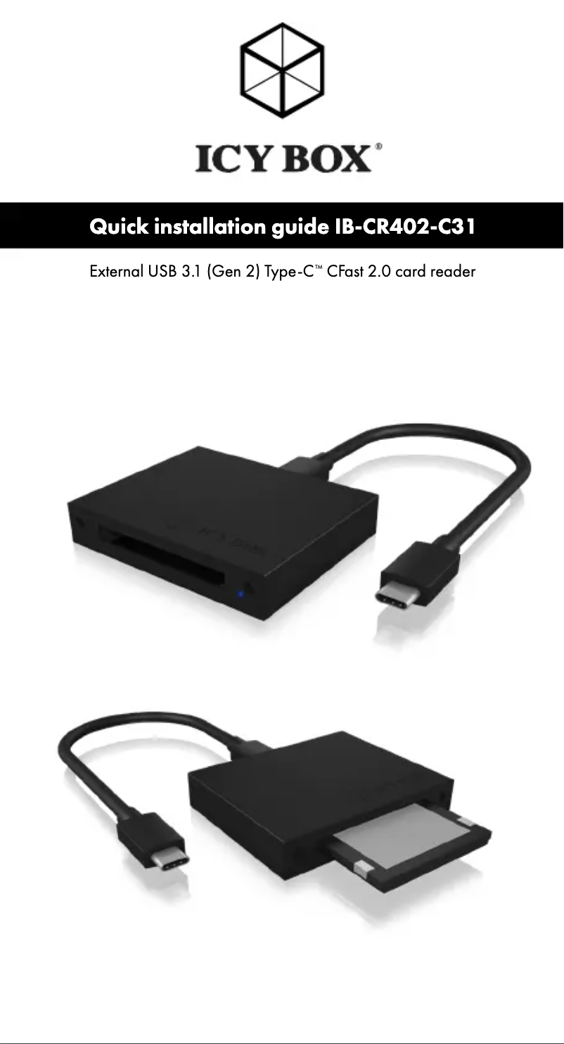 First page image of the manual for IB-CR402-C31