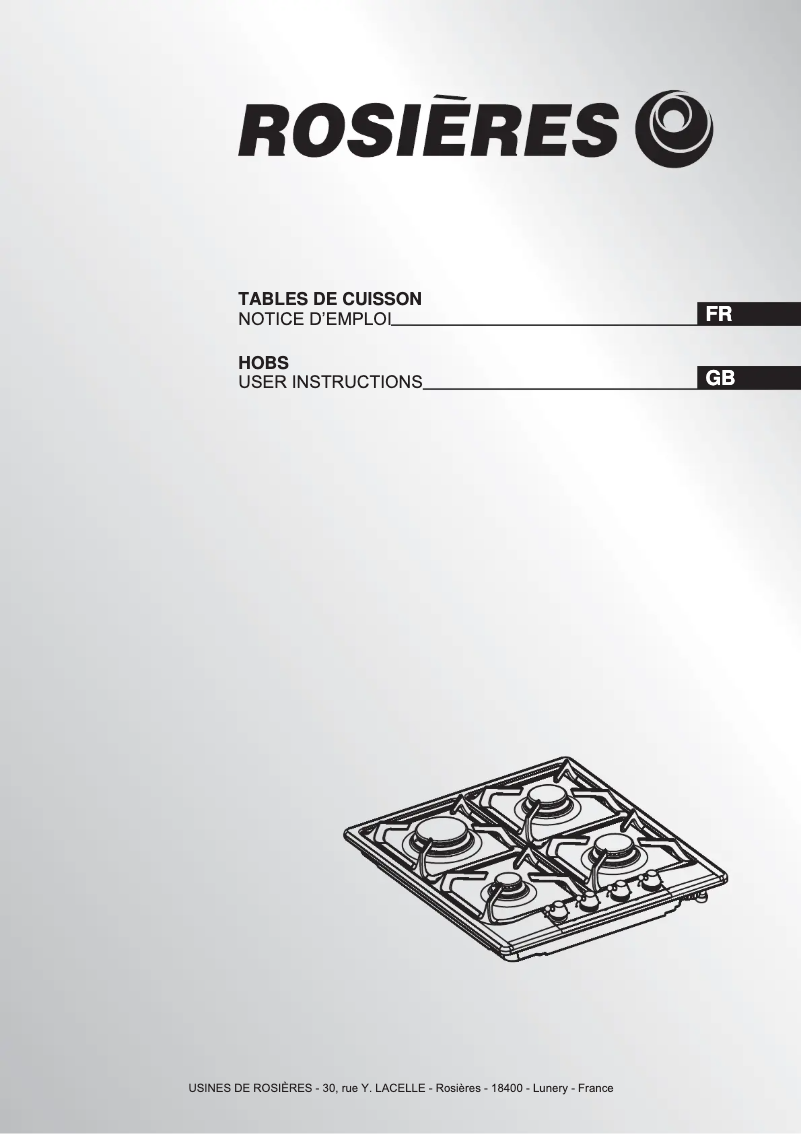 First page image of the manual for RTT 640 SFAVF