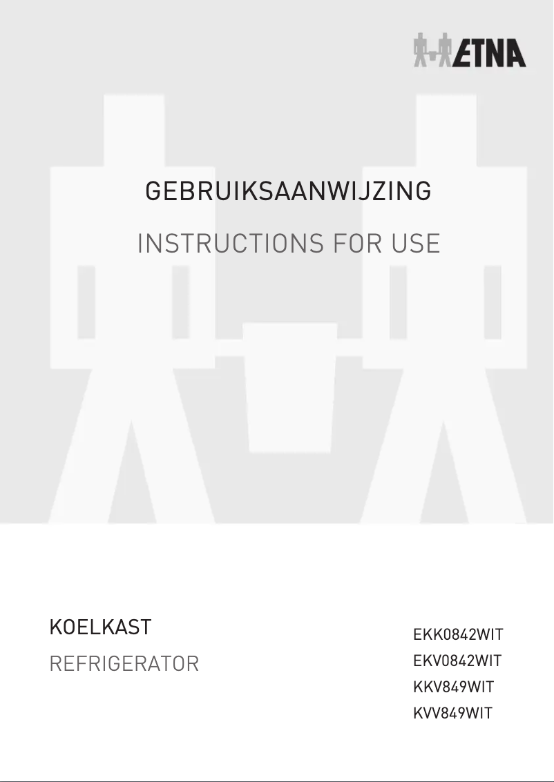 Page 1 of the manual User Manual Etna KVV849WIT