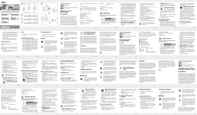 Page 1 of the manual User Manual Melinera IAN 289969