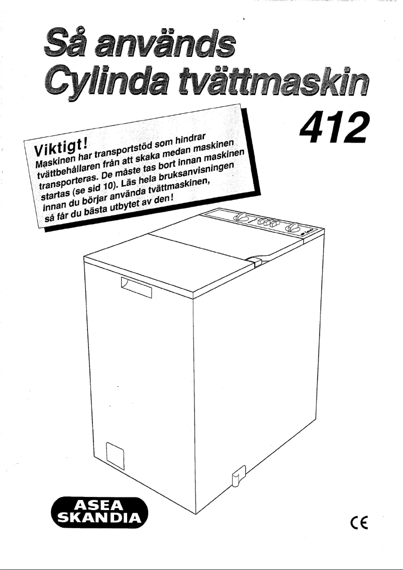 First page image of the manual for 412