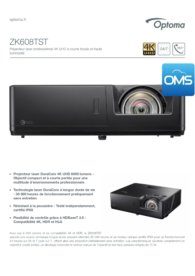 First page image of the manual for ZK608TST