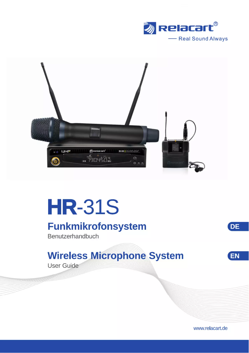 Page 1 of the manual User Manual Relacart LM-C400 L