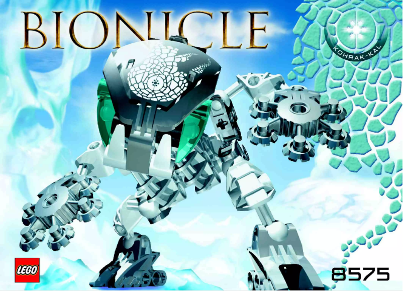 First page image of the manual for Bionicle 8575