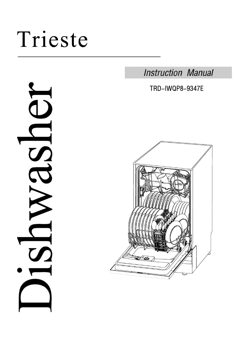 First page image of the manual for TRD-IWQP8-9347E