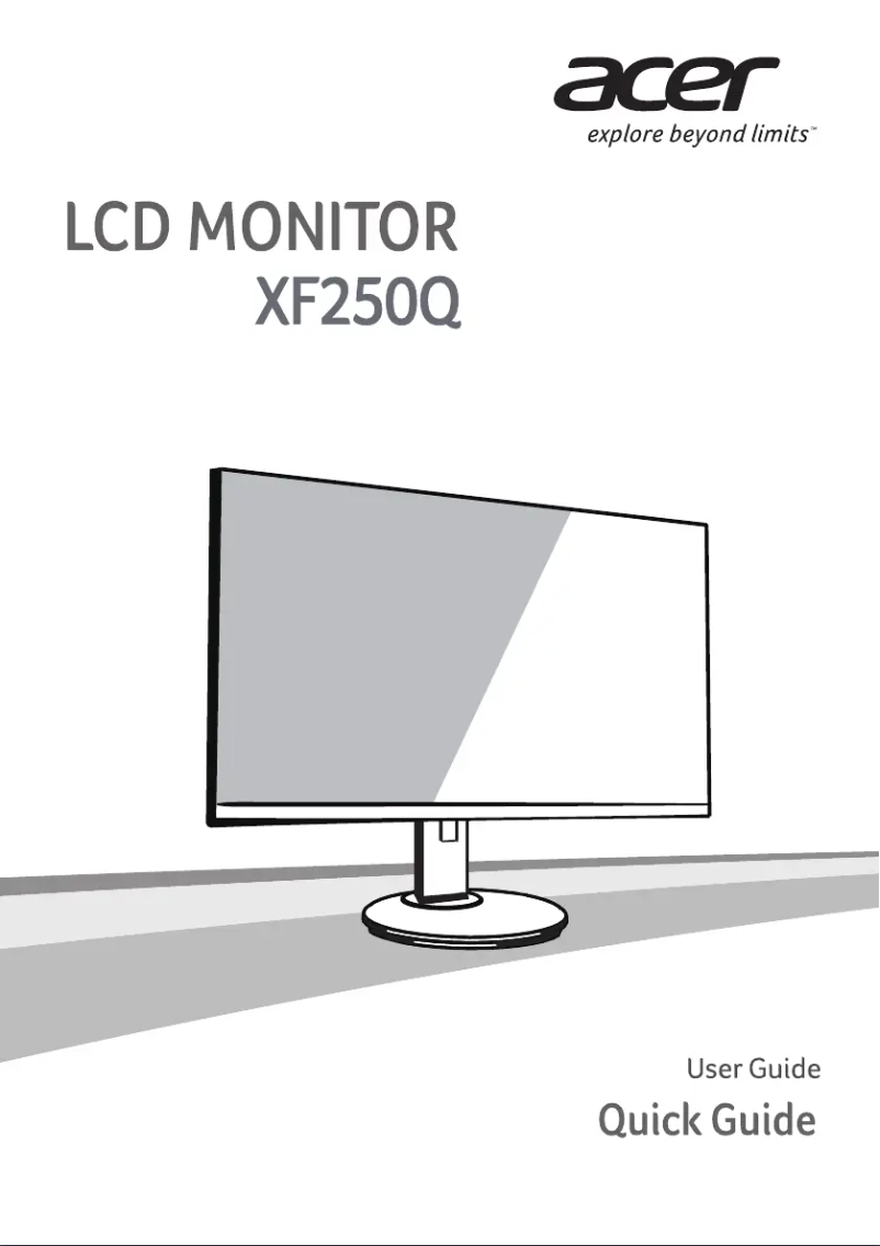 First page image of the manual for XF250QB
