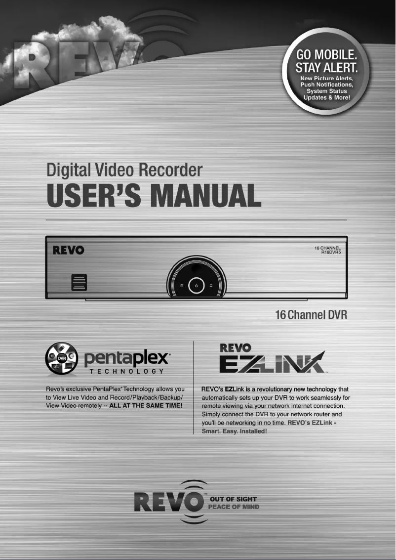 Page 1 of the manual User Manual REVO R16DVR5