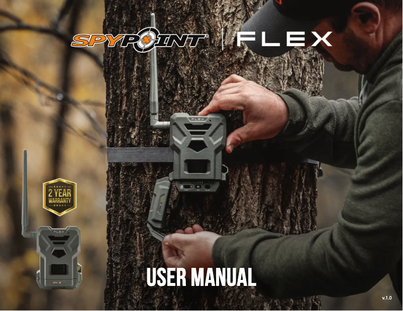 Page 1 of the manual User Manual Spypoint FLEX-G36