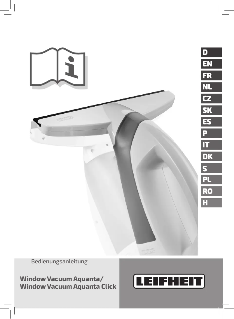 Page 1 of the manual User Manual Leifheit Aquanta Click