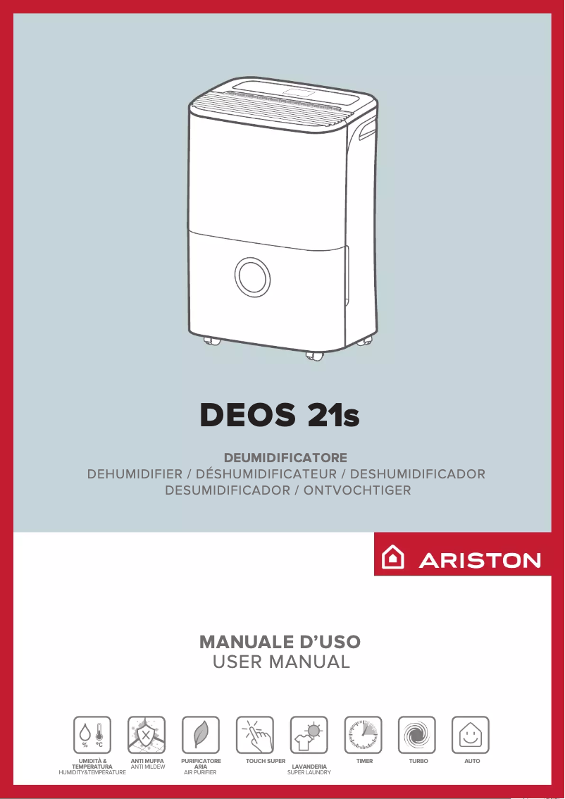 Page 1 of the manual User Manual Ariston Thermo DEOS 21s