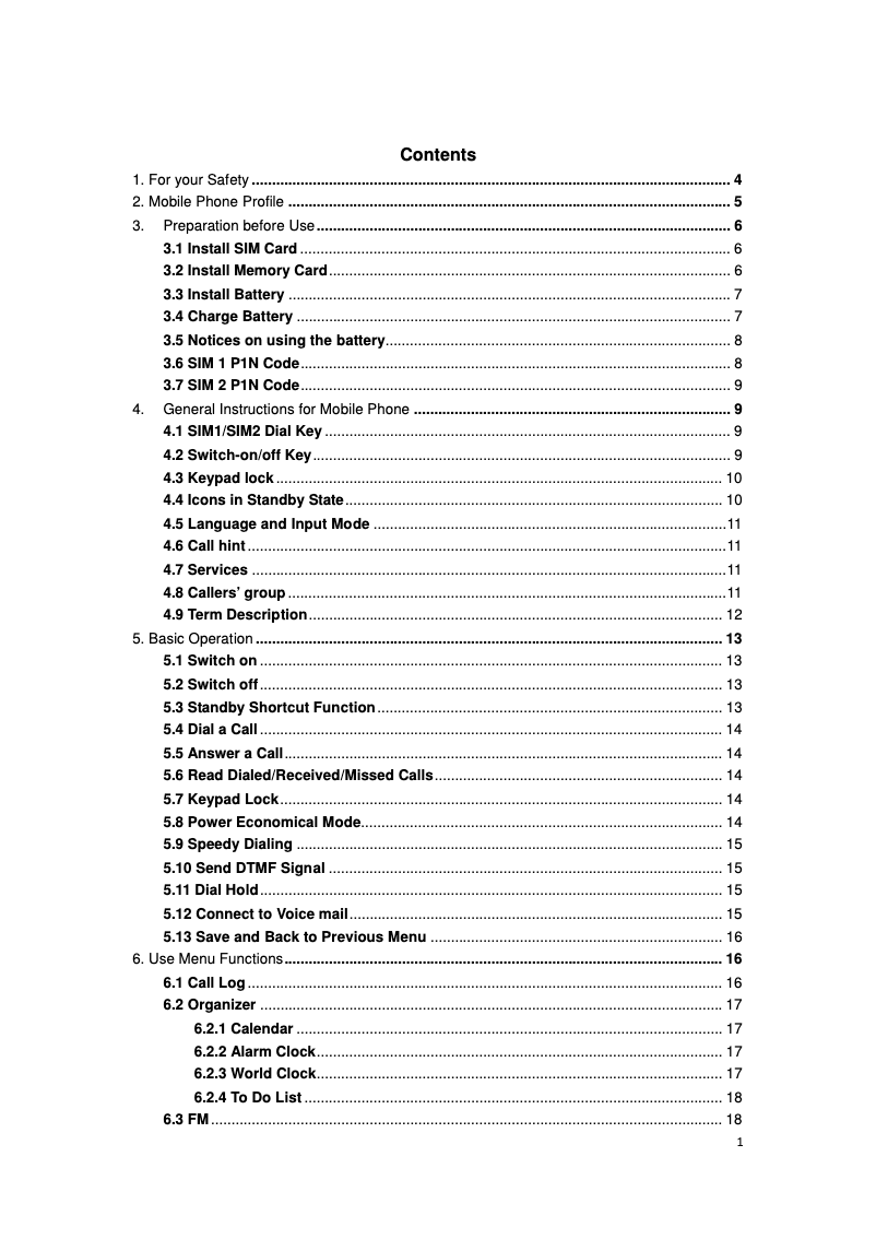 Page 1 of the manual User Manual Allview T1 Vision