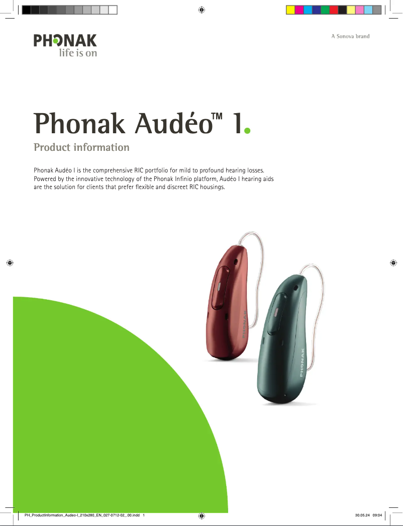 First page image of the manual for Audéo Sphere