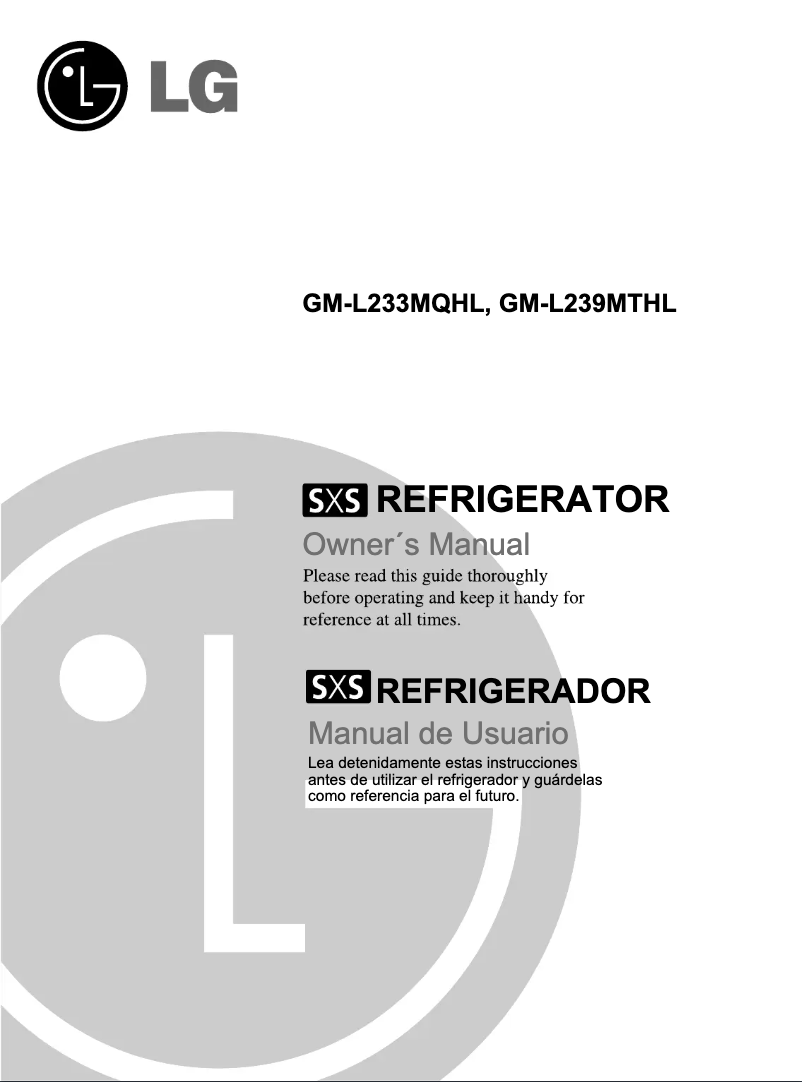 Page 1 of the manual User Manual LG GM-L239MTHL