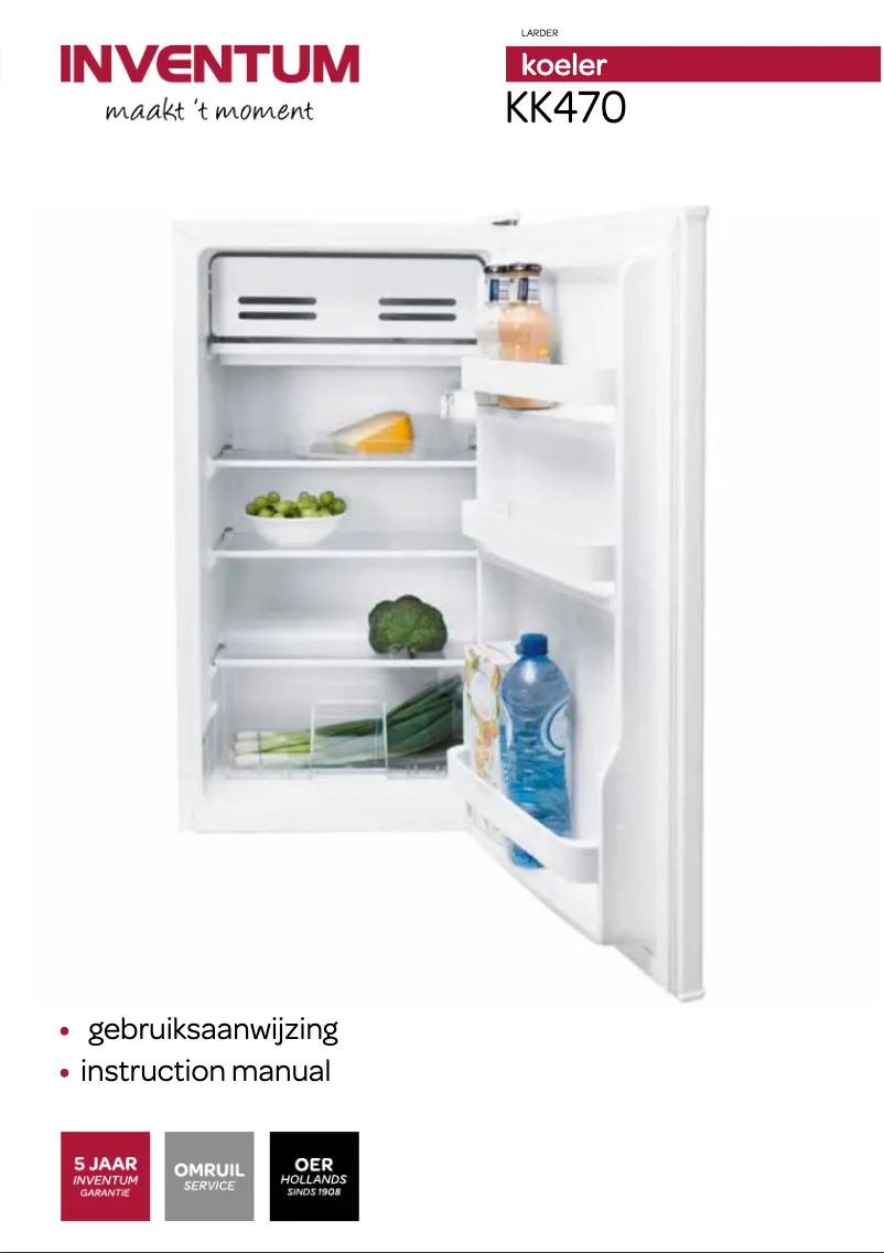 First page image of the manual for KK470