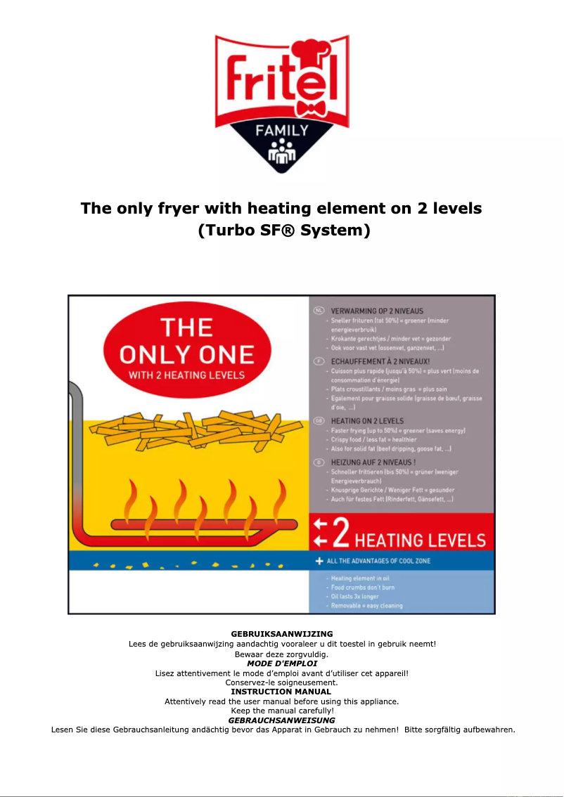 Page 1 of the manual User Manual Fritel Turbo SF 4551