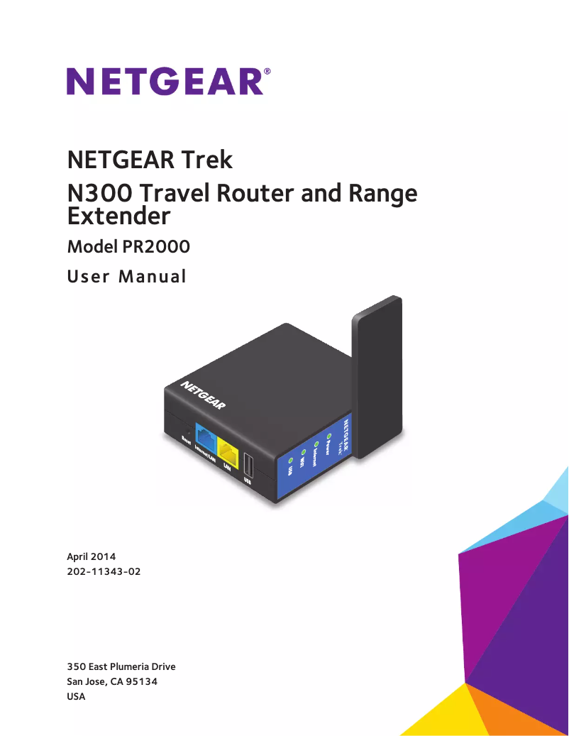 Page 1 of the manual User Manual Netgear PR2000