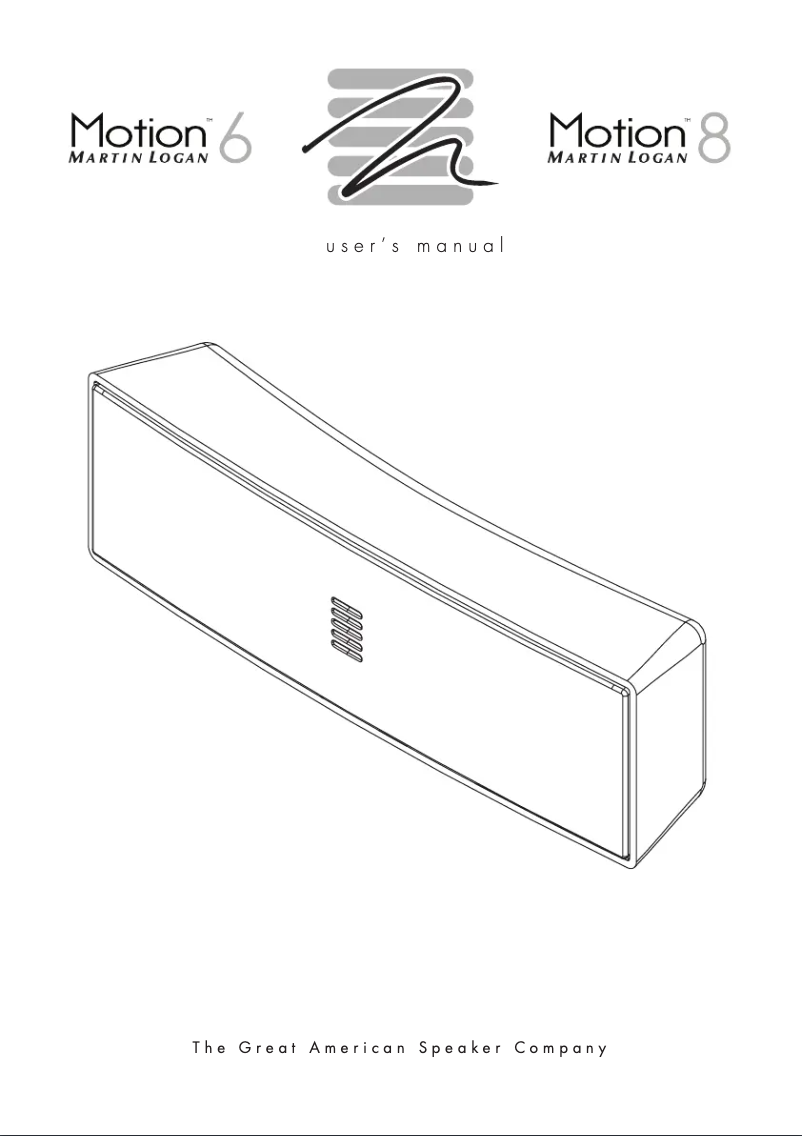 First page image of the manual for Motion 6