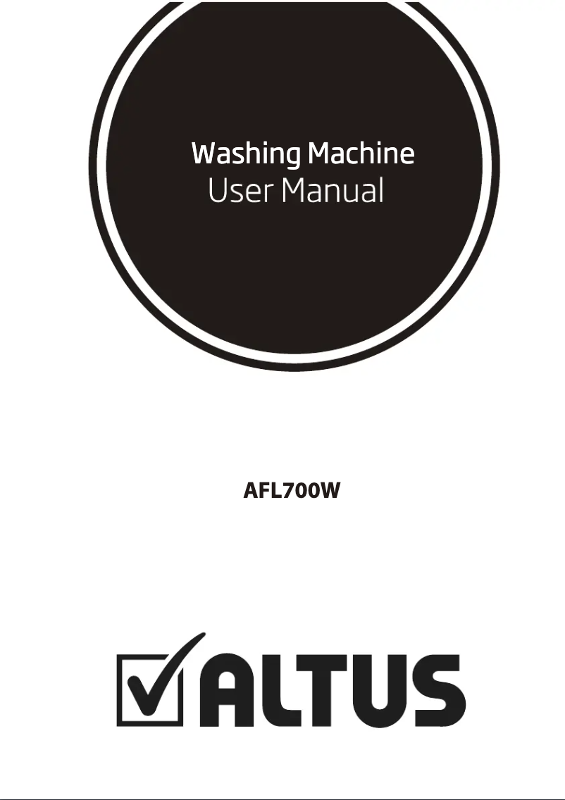 Page 1 of the manual User Manual Altus AFL700W