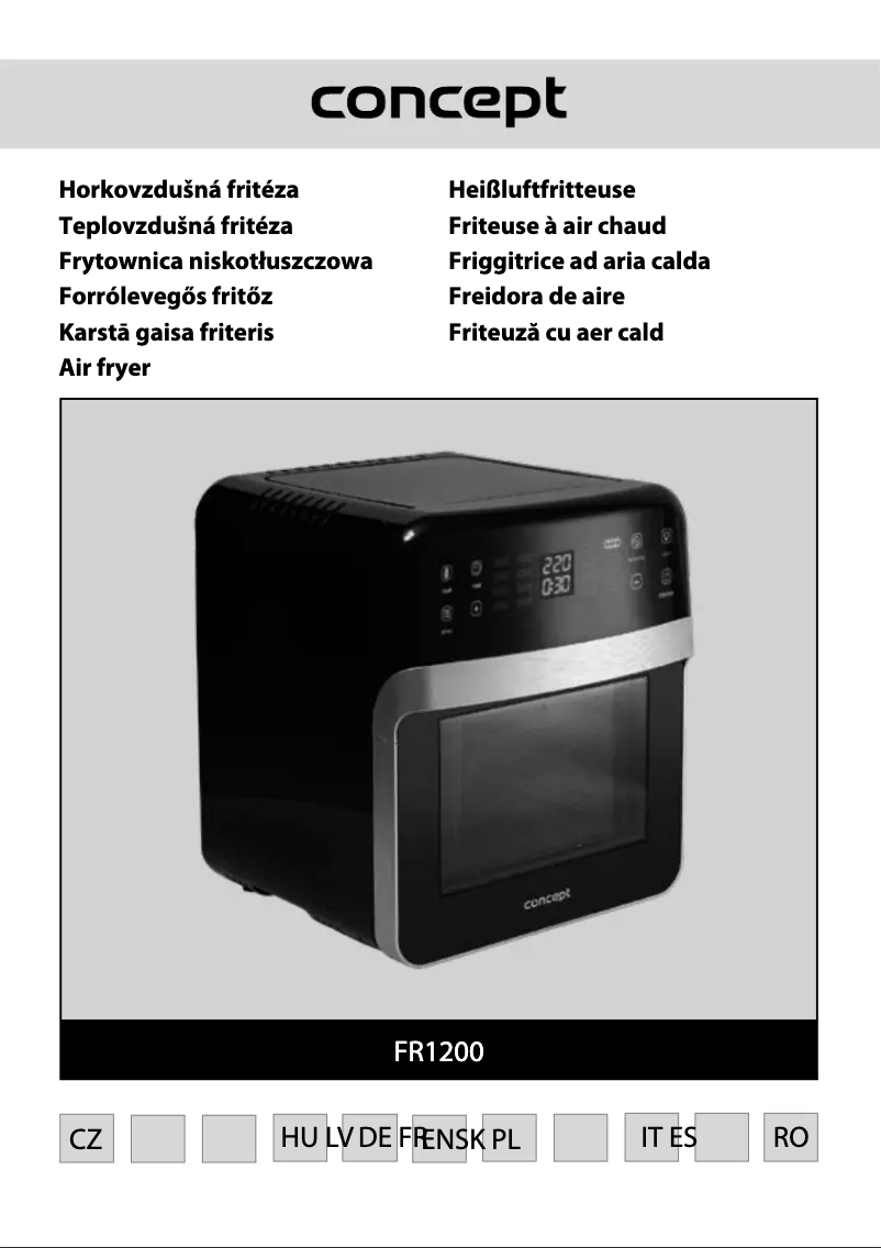 Page 1 of the manual User Manual Concept FR1200