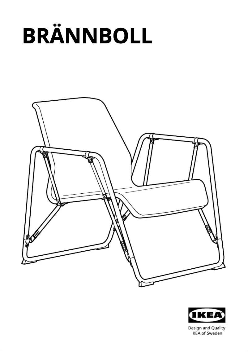 First page image of the manual for BRÄNNBOLL 005.863.36